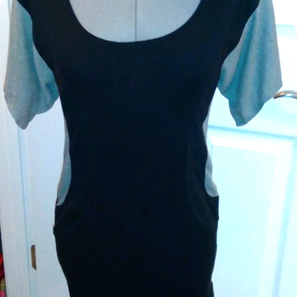 Vintage Free People Black Tshirt Dress Sz. L